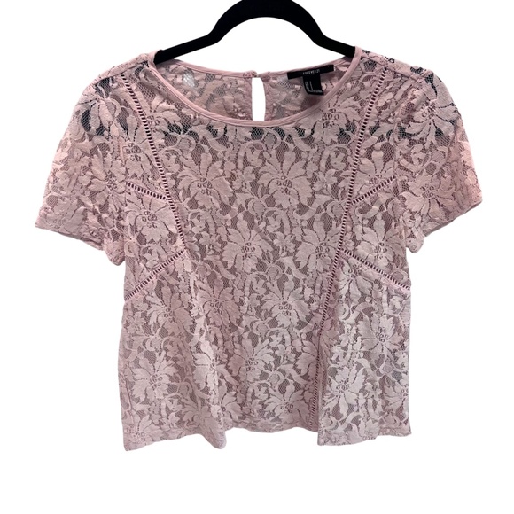 Ladies Lace Top By Forever 21, Size Small - Picture 1 of 5